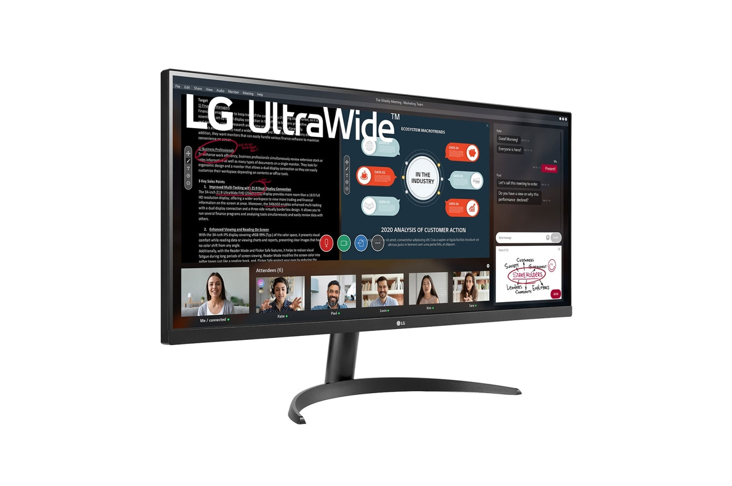 Monitor LG 34WP500-B.AWM