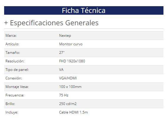 Monitor Nextep NE-727C