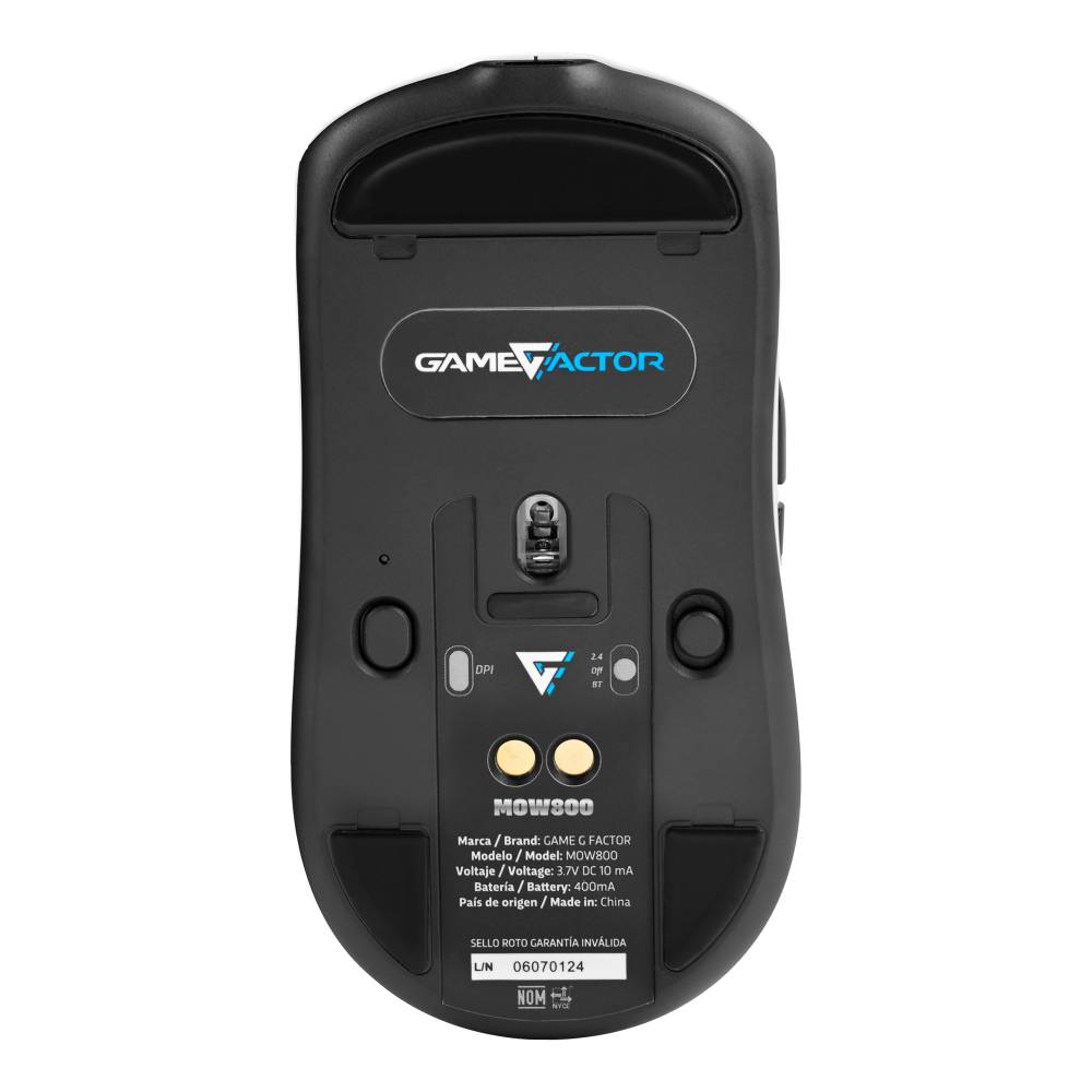 Mouse Gaming GAME FACTOR MOW800-BK