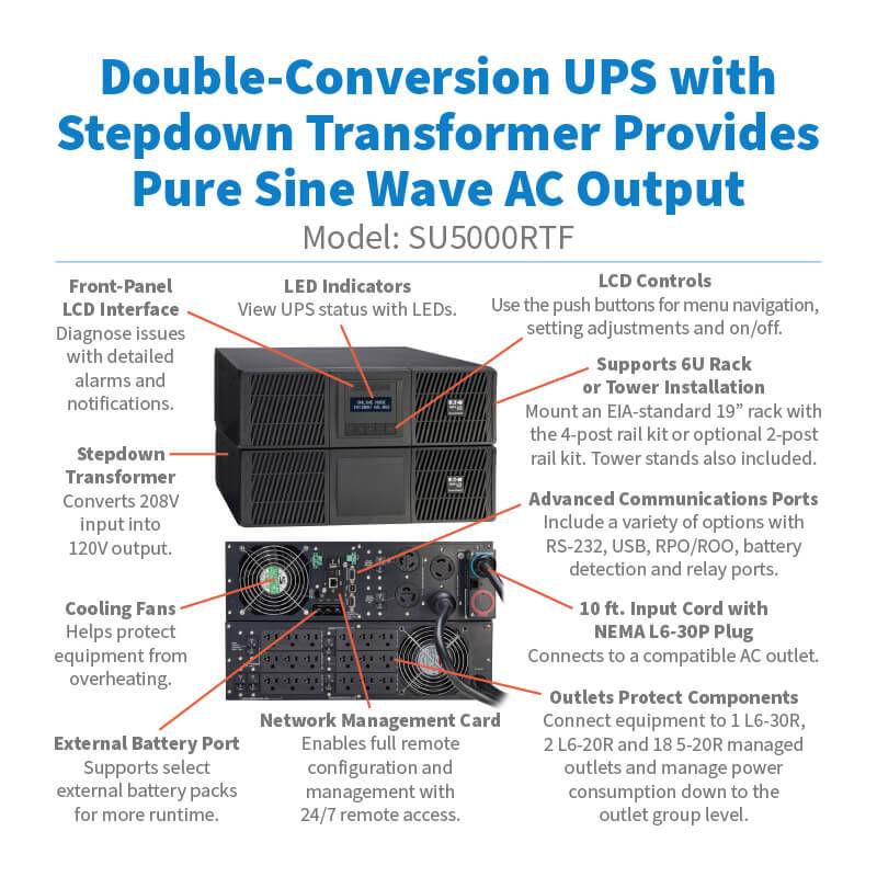 No Breaks y UPS TRIPP-LITE SU5000RTF