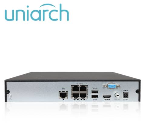 Grabadores Digitales NVR UNIARCH NVR-104E2-P4