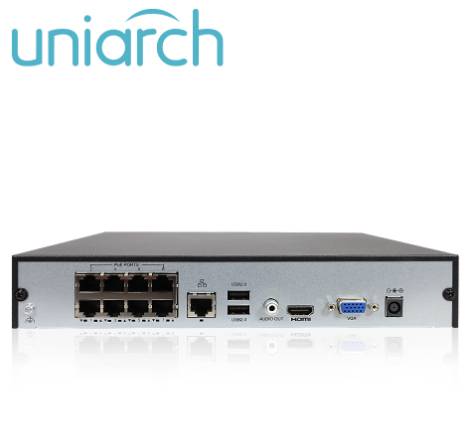 Grabadores Digitales NVR UNIARCH NVR-108E2-P8