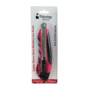 Cutter Plastico Nextep Uso Rudo Navaja 18mm Alma de Metal