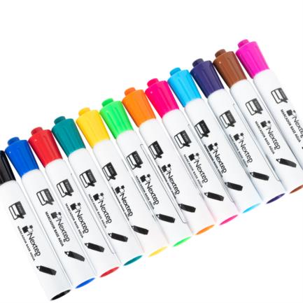 Marcador Nextep Base Agua Estuche Colores Surtidos C/12 Pzas NE-079