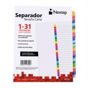 Separador Economico Nextep 31 Divisiones Con Numero