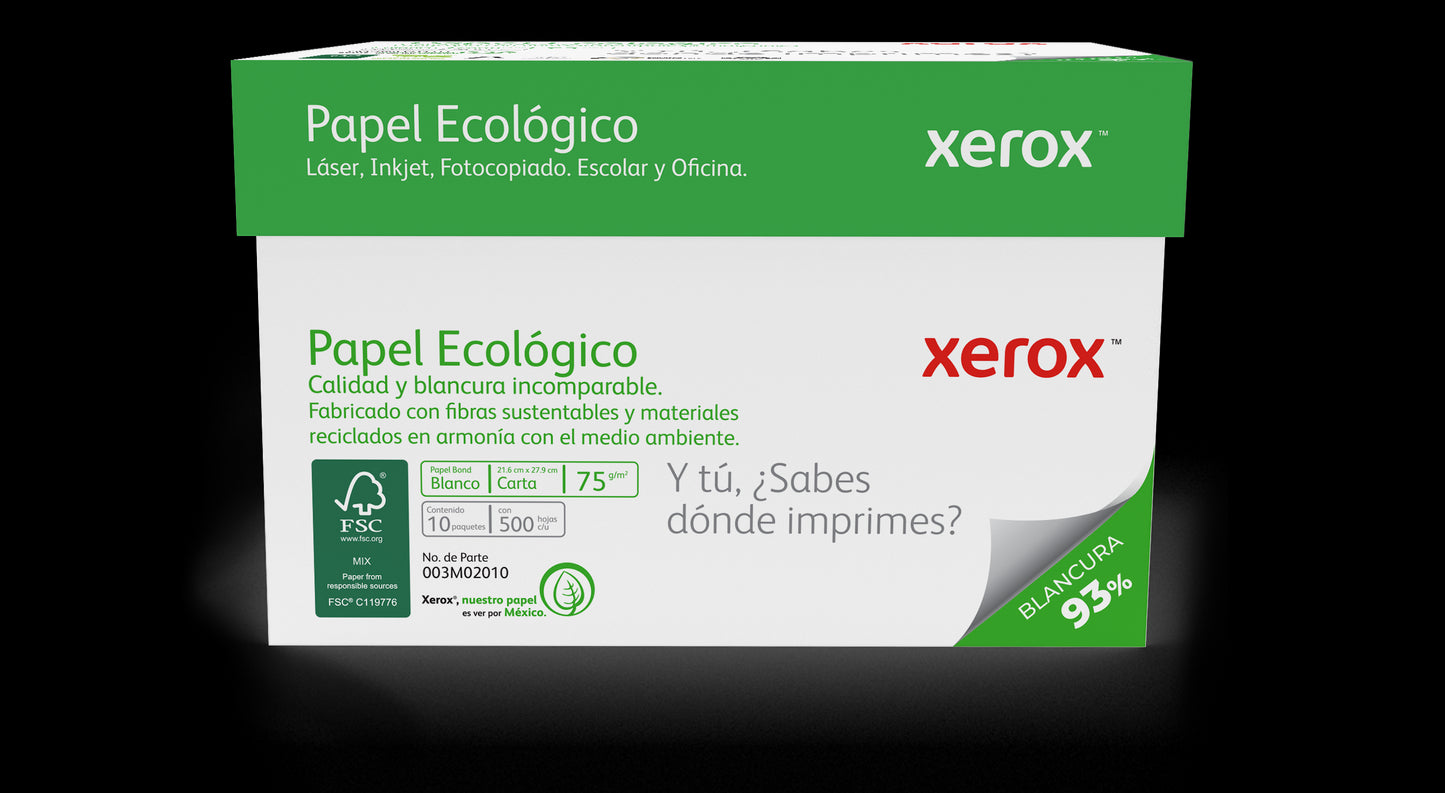 Papel Bond Ecológico Carta XEROX Ecológico