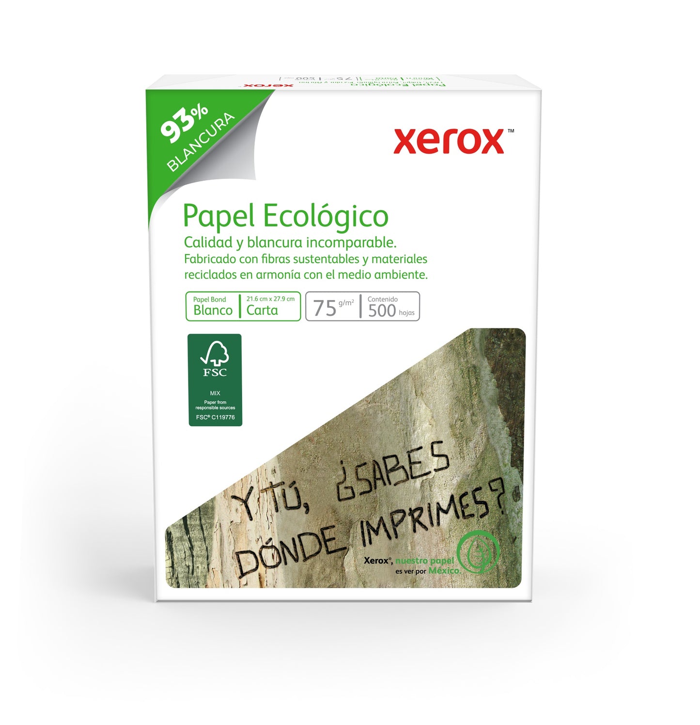 Papel Bond Ecológico Carta XEROX Ecológico