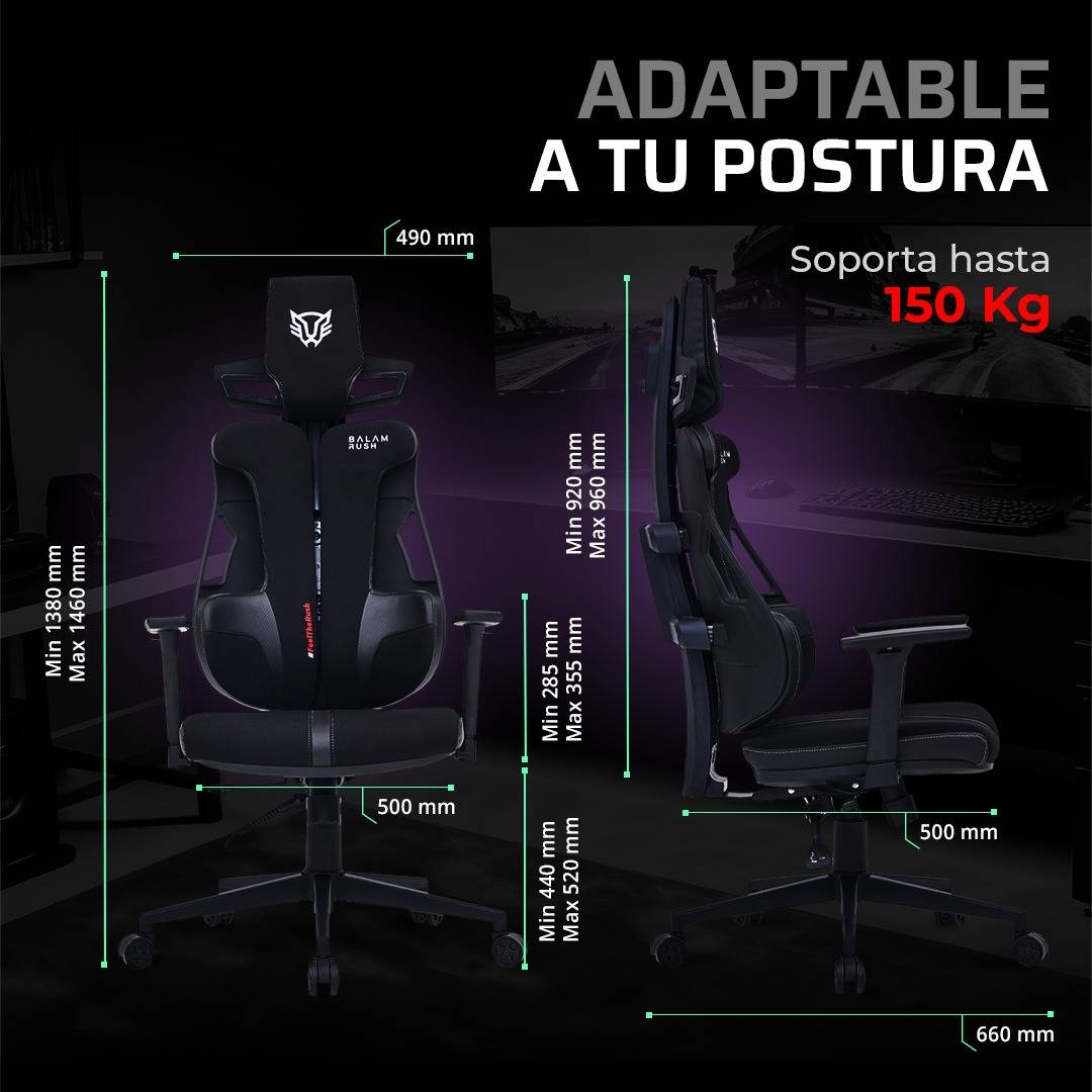 Sillas Gaming Balam Rush BOLT RUSH PT