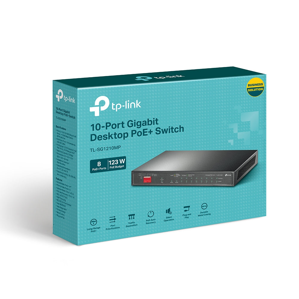 Switch de Escritorio TP-LINK TL-SG1210MP