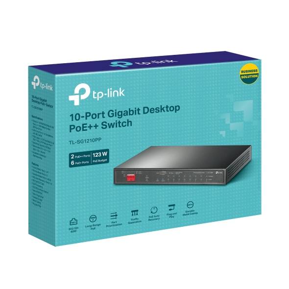Conmutador TP-LINK TL-SG1210PP