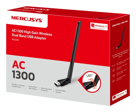 Adaptadores USB Red MERCUSYS MA30H