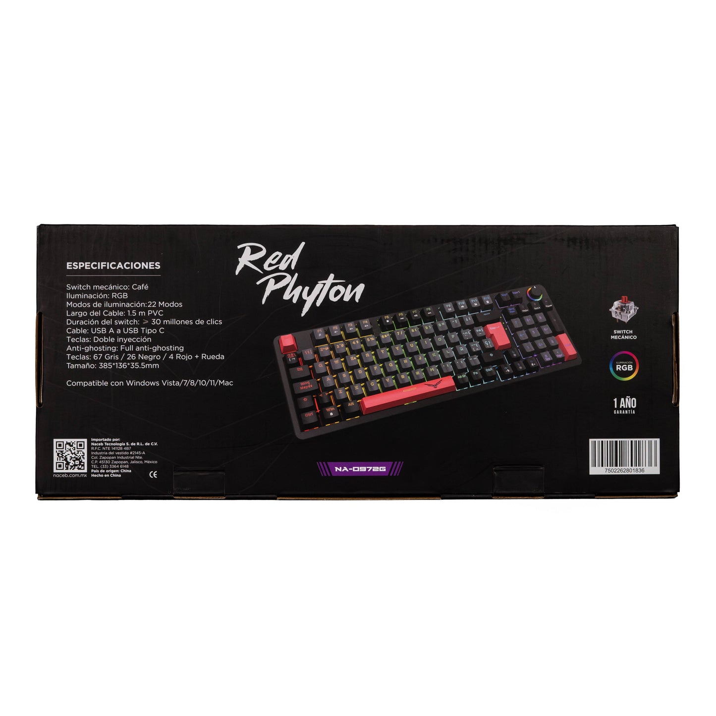 Teclados Gaming Naceb Gaming NA-0972G