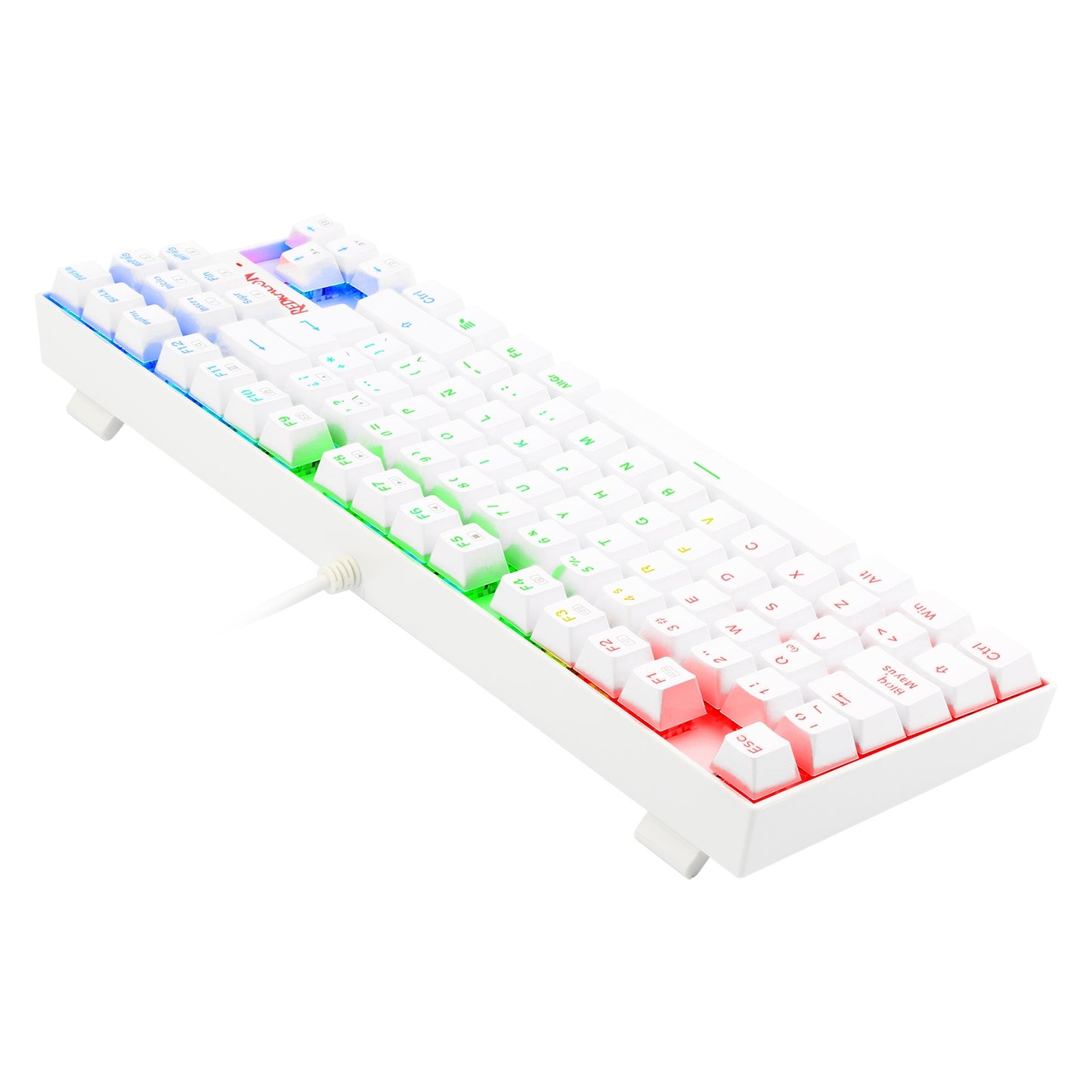 Teclado Mecánico Redragon Kumara White RGB
