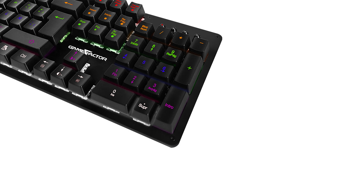 Teclado mecánico GAME FACTOR KBG400-PK-BL