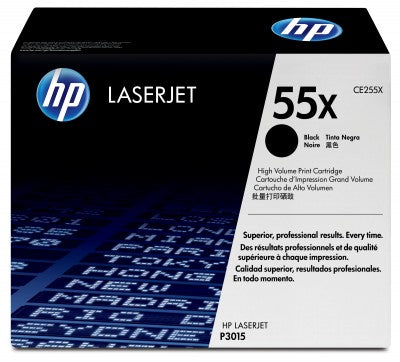 Tóner HP 55X - CE255X, Negro - Alto rendimiento