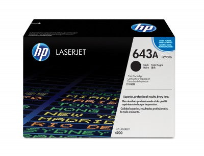 Tóner HP 643A - Q5950A, Negro