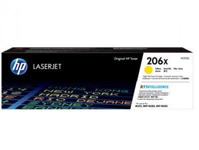 Toner HP 206X - W2112X, Amarillo - Alto rendimiento