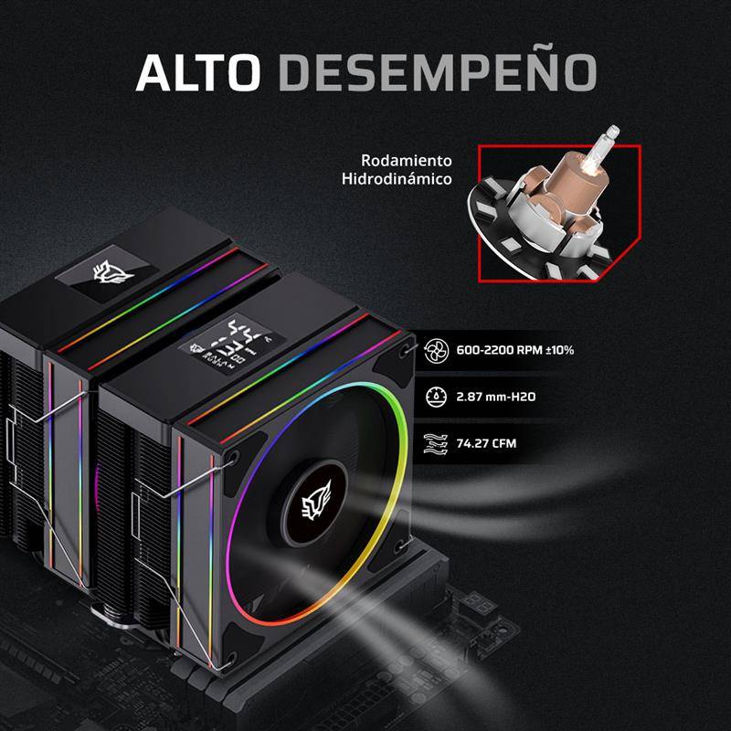 Enfriamiento y Ventilación Balam Rush HEX75