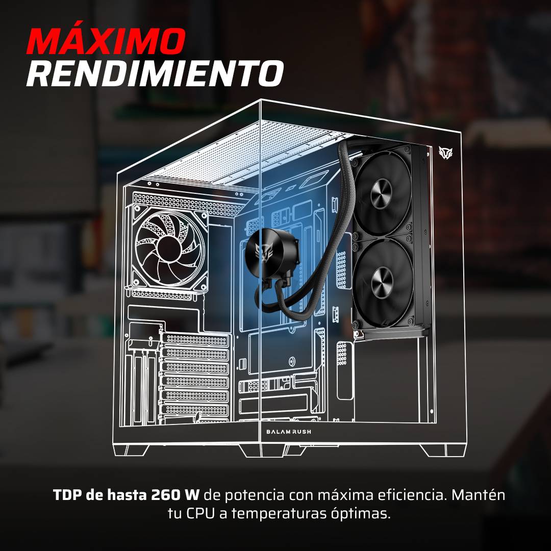 Enfriamiento y Ventilación Balam Rush CRYO ALLBLACK 240