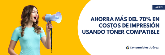 Ahorra Más del 70% en Costos de Impresión Usando Tóner Compatible