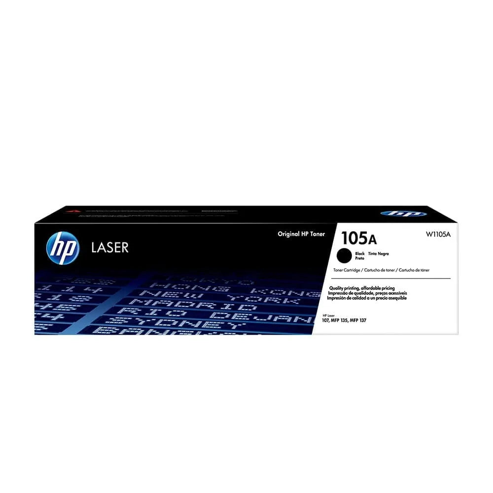 Cartucho tóner HP HP W1105A 105A - Laser, 1000 páginas, Negro, HP Laser 107 a | HP Laser MFP 135a | HP Laser MFP 137fnw