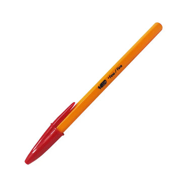 Bolígrafo BIC Cristal Precisión Punto Fino 0.8mm Color Rojo C/12 Pzas