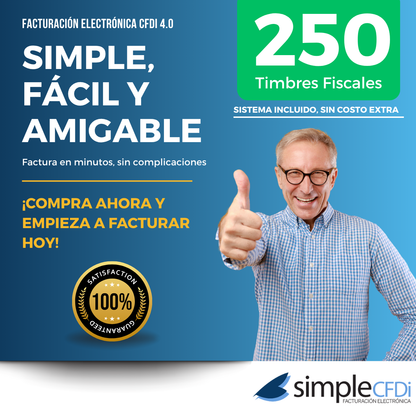 Facturación Electrónica con 250 Timbres Fiscales
