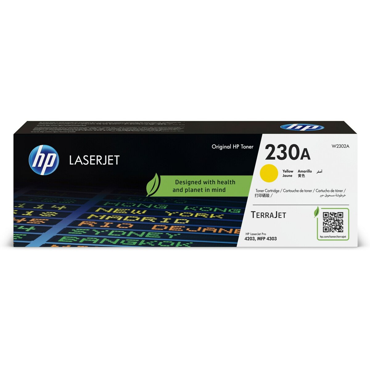 Tóner HP 230A - W2302A, Amarillo