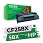 Tóner 58X (CF258X) Compatible con HP