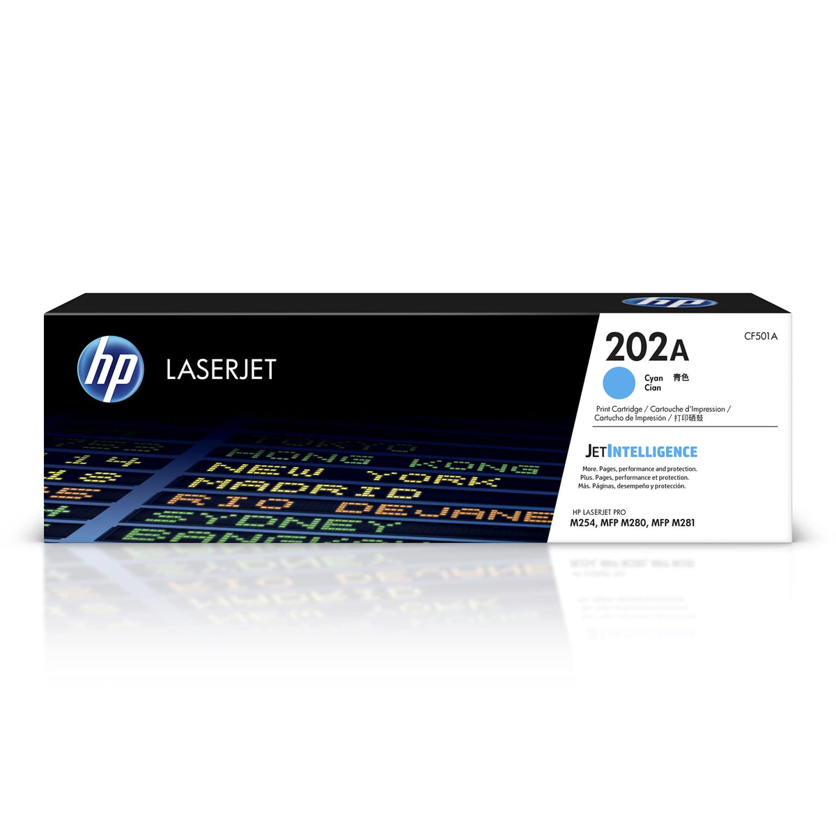 Tóner HP 202A - CF501A, Cian