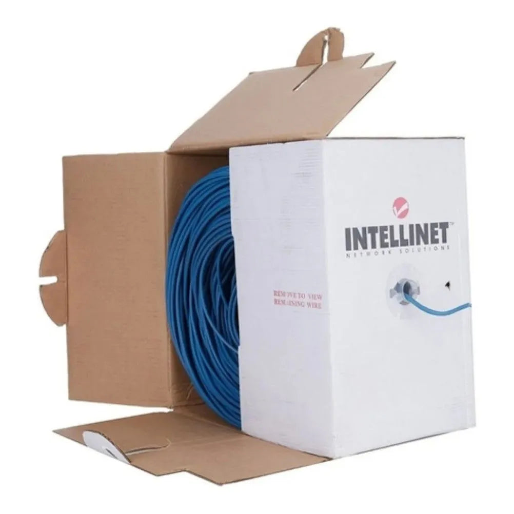 Bobina INTELLINET Cat 6 de 305mts 100% Cobre