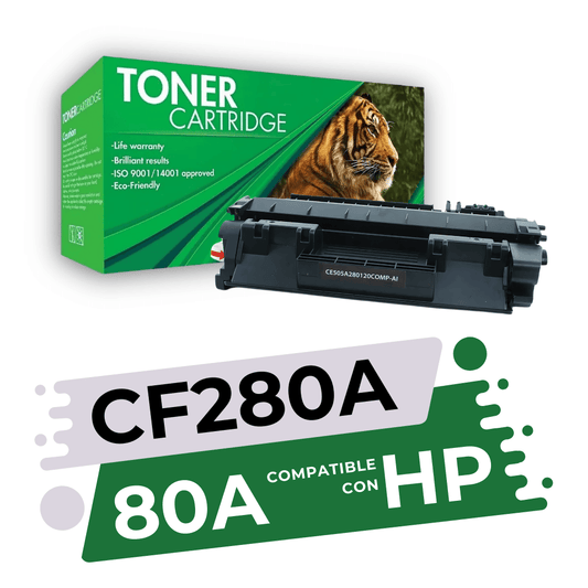 Tóner 80A (CF280A) Compatible con HP