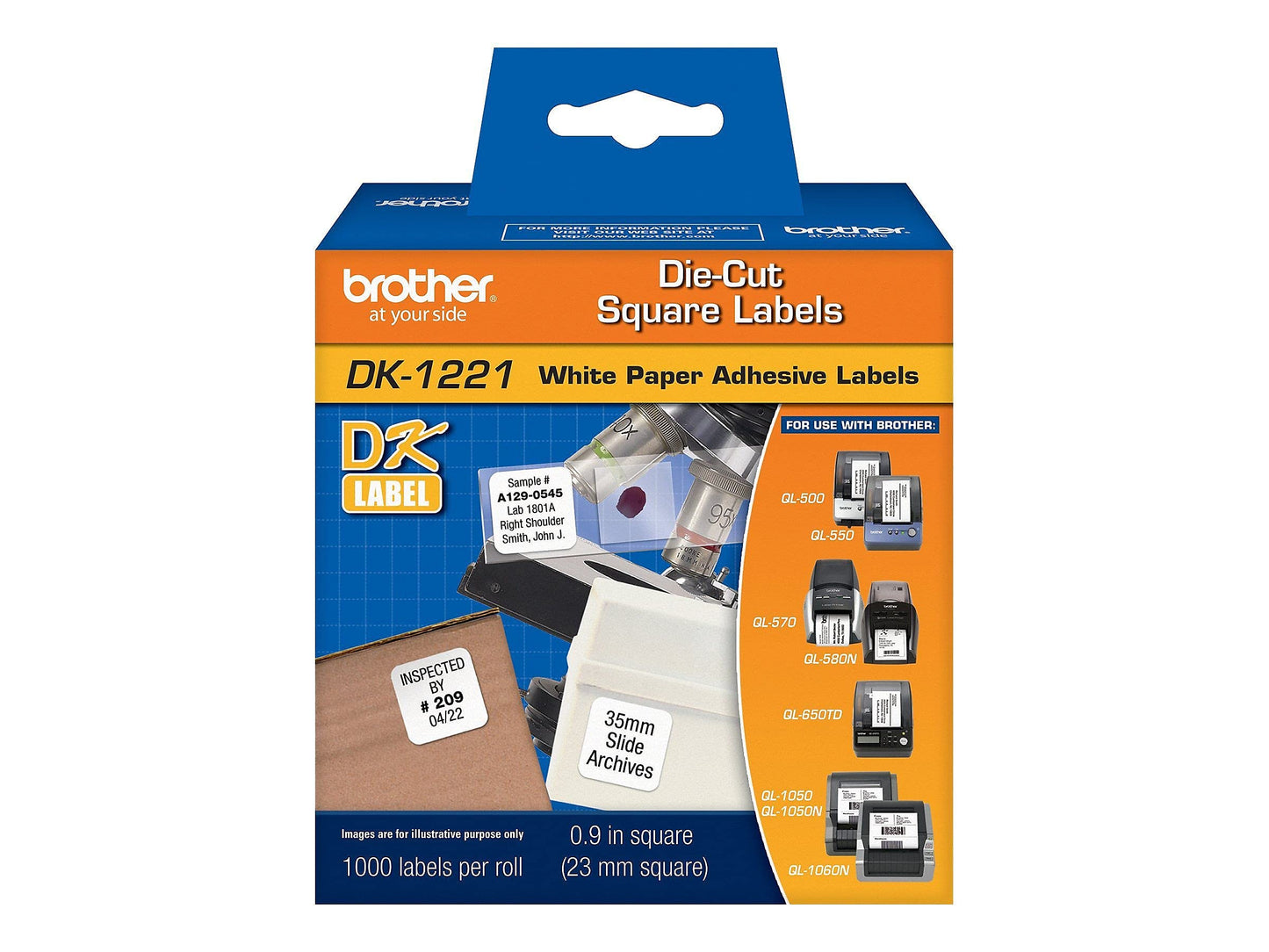 Etiquetas de Papel  BROTHER DK1221