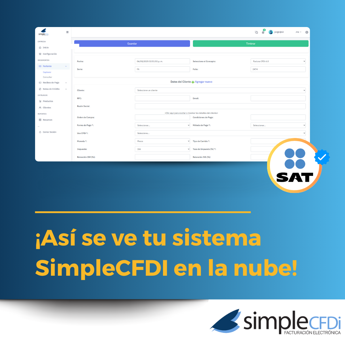 Facturación Electrónica con 250 Timbres Fiscales