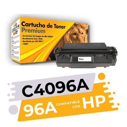 Tóner 96A (C4096A) Compatible con HP