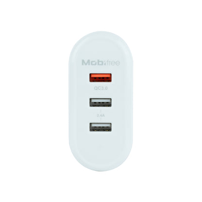 Cargador  Mobifree Cargador de pared 3 puertos USB