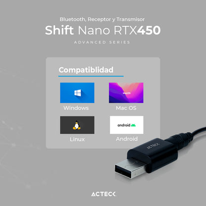 Adaptador USB A / Bluetooth ACTECK RTX450