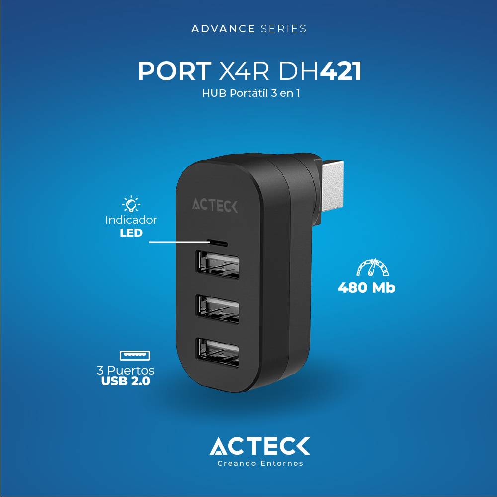 HUB USB ACTECK DH421