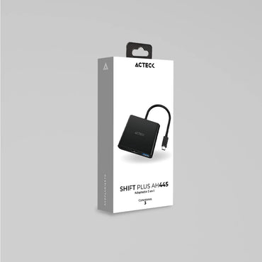 Adaptador 3 en 1 USB-C ACTECK AH445
