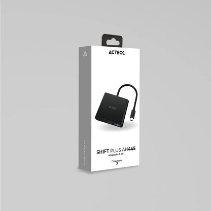Adaptador 3 en 1 USB-C ACTECK AH445