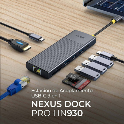 Concentradores Hub ACTECK NEXUS DOCK PRO HN930