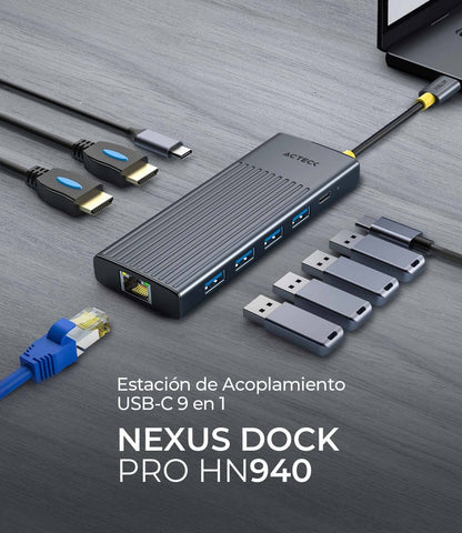 Concentradores Hub ACTECK NEXUS DOCK PRO HN940