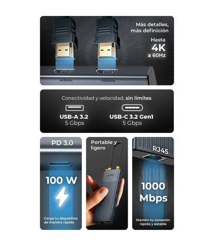 Concentradores Hub ACTECK NEXUS DOCK PRO HN940