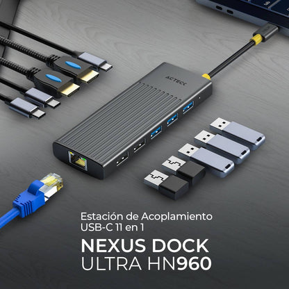 Concentradores Hub ACTECK NEXUS DOCK ULTRA HN960