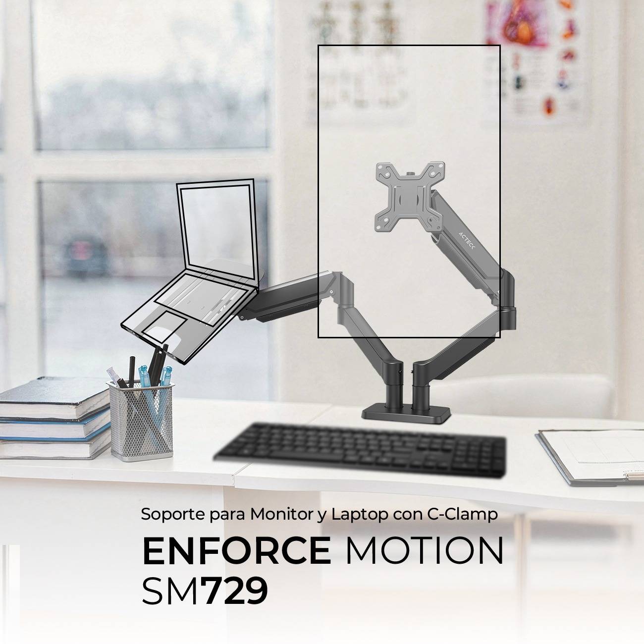 Soportes para Monitores ACTECK ENFORCE MOTION  SM729