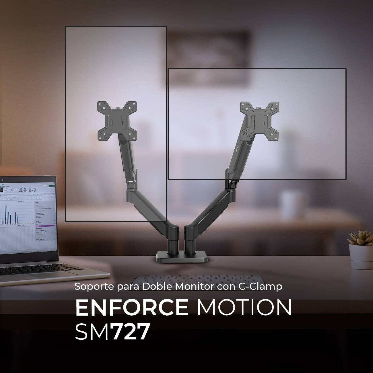 Soportes para Monitores ACTECK ENFORCE MOTION SM727