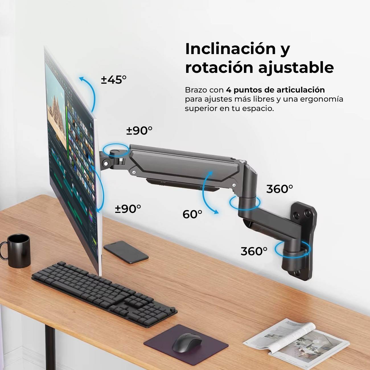 Soportes para Monitores ACTECK ENFORCE MOTION SM715