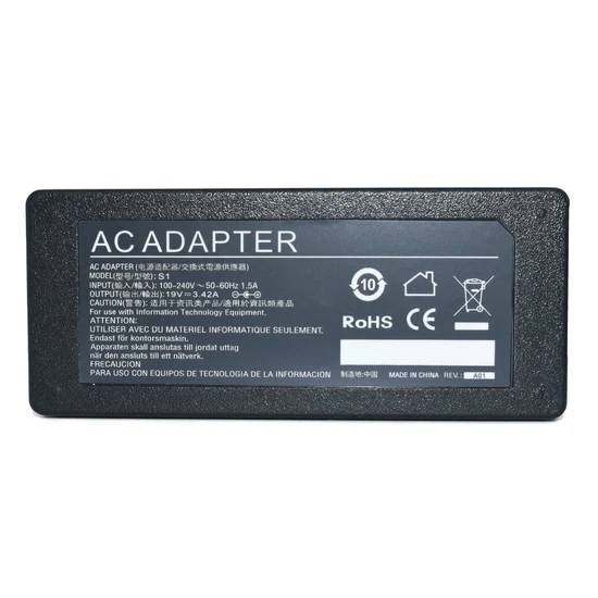 Cargador para Laptop GENERICO Adaptador de Corriente 65W 19V-3.42A