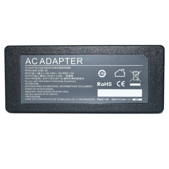 Cargador para Laptop GENERICO Adaptador de Corriente 65W 19.5V-3.34A