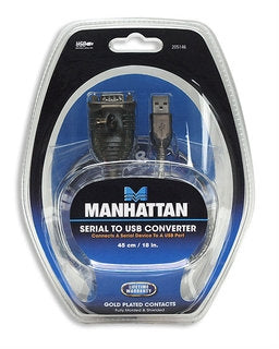 Convertidor de USB a Serial MANHATTAN 205146